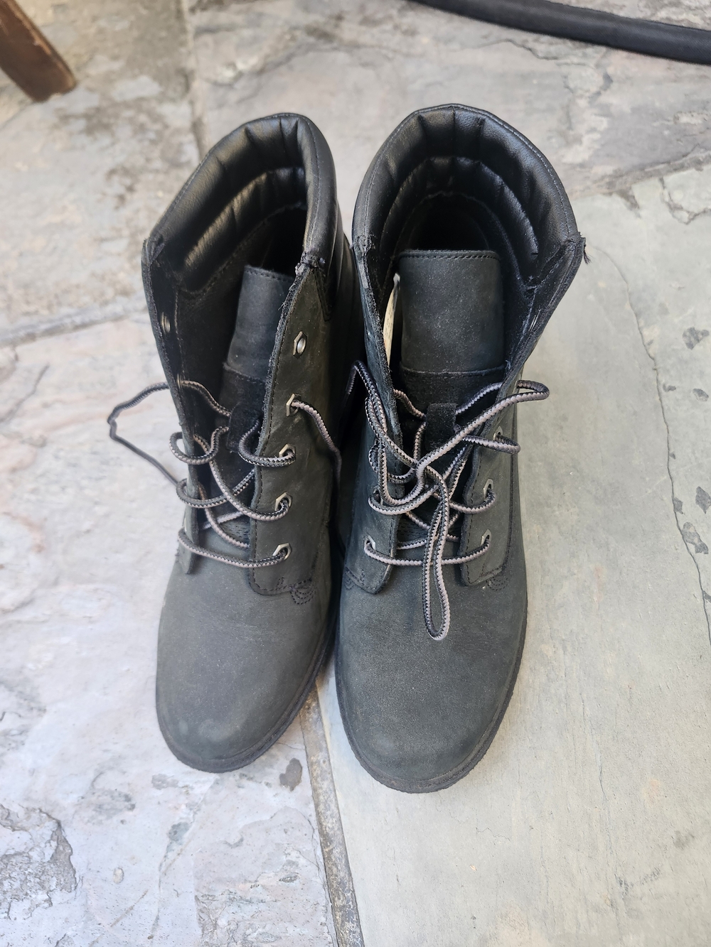 Timberland Black Lace-Up Women's Ankle Boots